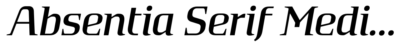 Absentia Serif Medium Italic